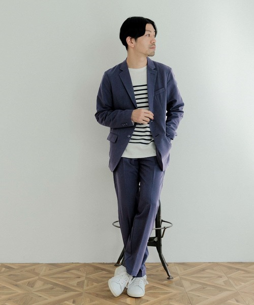 ITEMS URBANRESEARCH（アイテムズ アーバンリサーチ）の「『セットアップ対応』レギュラーフィット TRストレッチジャケット（セットアップ・メンズ・ブラック/ネイビー/ベージュ・LARGE/MEDIUM）」の6枚目の写真