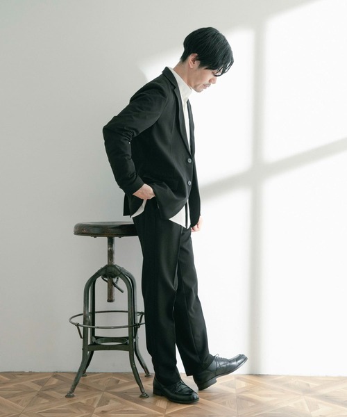 ITEMS URBANRESEARCH（アイテムズ アーバンリサーチ）の「『セットアップ対応』レギュラーフィット TRストレッチジャケット（セットアップ・メンズ・ブラック/ネイビー/ベージュ・LARGE/MEDIUM）」の9枚目の写真