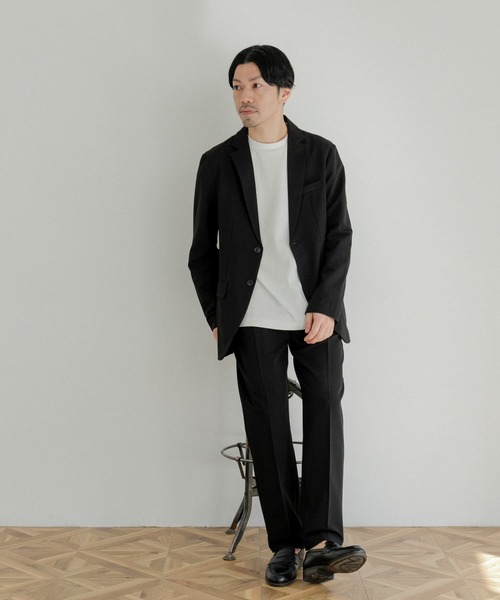 ITEMS URBANRESEARCH（アイテムズ アーバンリサーチ）の「『セットアップ対応』レギュラーフィット TRストレッチジャケット（セットアップ・メンズ・ブラック/ネイビー/ベージュ・LARGE/MEDIUM）」の11枚目の写真