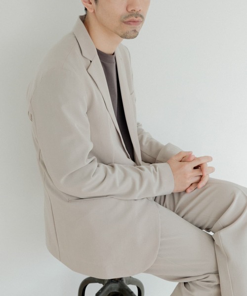 ITEMS URBANRESEARCH（アイテムズ アーバンリサーチ）の「『セットアップ対応』レギュラーフィット TRストレッチジャケット（セットアップ・メンズ・ブラック/ネイビー/ベージュ・LARGE/MEDIUM）」の12枚目の写真