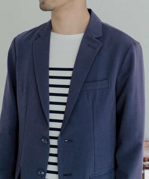 ITEMS URBANRESEARCH（アイテムズ アーバンリサーチ）の「『セットアップ対応』レギュラーフィット TRストレッチジャケット（セットアップ・メンズ・ブラック/ネイビー/ベージュ・LARGE/MEDIUM）」の17枚目の写真