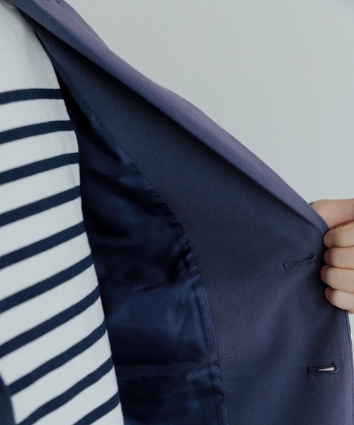 ITEMS URBANRESEARCH（アイテムズ アーバンリサーチ）の「『セットアップ対応』レギュラーフィット TRストレッチジャケット（セットアップ・メンズ・ブラック/ネイビー/ベージュ・LARGE/MEDIUM）」の21枚目の写真