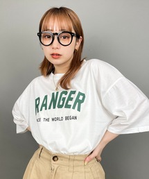 EPICKS | オーバーサイズBIGカレッジロゴプリントTシャツ(Tシャツ/カットソー)