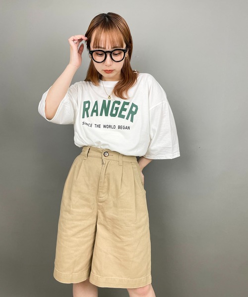 EPICKS(エピックス)の「オーバーサイズBIGカレッジロゴプリントTシャツ(Tシャツ/カットソー・レディース・グレー/ネイビー/ホワイト・LARGE/X-LARGE/MEDIUM)」の9枚目の写真