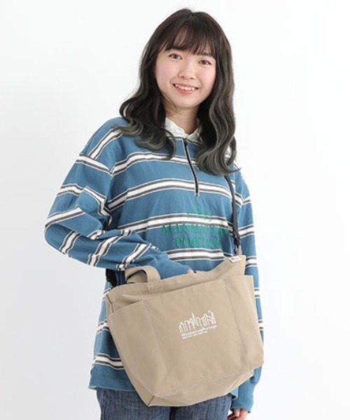 Manhattan Portage（マンハッタンポーテージ）の「Whitestone Tote Bag Canvas（トートバッグ・レディース・ブラック/オリーブ/ベージュ/ブラウン/ブルー/オートミール・SMALL）」の17枚目の写真
