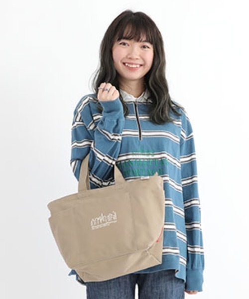 Manhattan Portage（マンハッタンポーテージ）の「Whitestone Tote Bag Canvas（トートバッグ・レディース・ブラック/オリーブ/ベージュ/ブラウン/ブルー/オートミール・SMALL）」の18枚目の写真