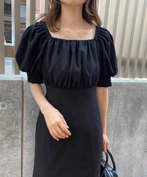 one after another NICE CLAUP（ワンアフターアナザーナイスクラップ）の「リネンスリットカラーロングワンピース（ワンピース・レディース・ブラック/ピンク系その他/ピンク/ホワイト系その他/アイボリー/ブルー/ベージュ系その他・FREE）」の19枚目の写真