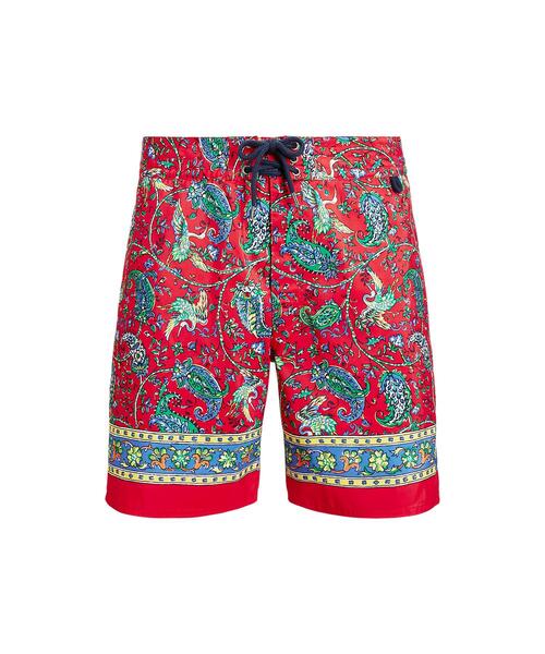 Ralph Lauren パーム柄 スイムトランク 水着 7.25インチ POLO RALPH LAUREN（ポロ ラルフ ローレン）の「7.25インチ