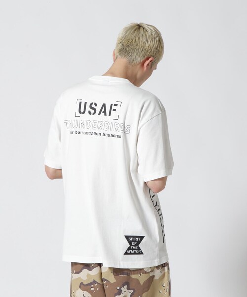 AVIREX（アヴィレックス）の「FLYOVER SHORT SLEEVE T-SHIRT / フライオーバー 半袖 Tシャツ / AVIREX / アヴィレックス（Tシャツ/カットソー・メンズ・ブラック系その他2/オリーブ系/ホワイト/その他3・2XL/L/M/XL）」の18枚目の写真