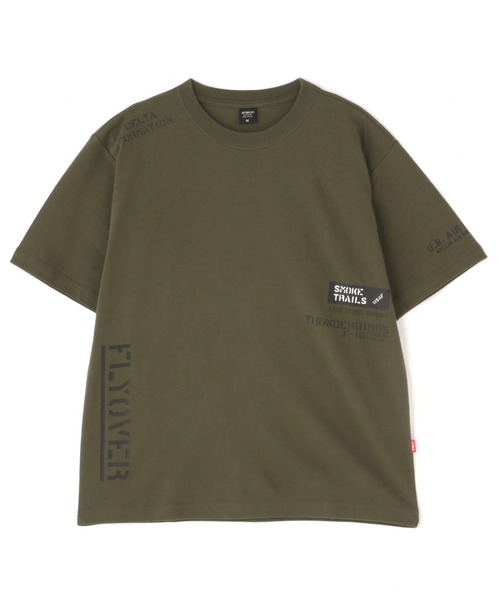 AVIREX（アヴィレックス）の「FLYOVER SHORT SLEEVE T-SHIRT / フライオーバー 半袖 Tシャツ / AVIREX / アヴィレックス（Tシャツ/カットソー・メンズ・ブラック系その他2/オリーブ系/ホワイト/その他3・2XL/L/M/XL）」の3枚目の写真