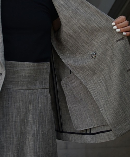 Chaos（カオス）の「Chaos(カオス)/ジョリーナジャケット（テーラードジャケット・レディース・ブラック/ブラックミックス/グレー系その他2・FREE）」の6枚目の写真