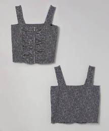 JEANASIS | ジャガードシャーリングビスチェ/199225(その他トップス)