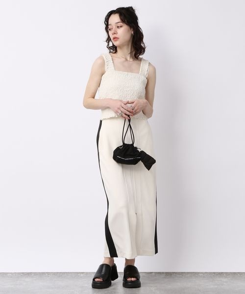 JEANASIS（ジーナシス）の「ジャガードシャーリングビスチェ/199225（その他トップス・レディース・オフホワイト/グレー・FREE）」の17枚目の写真