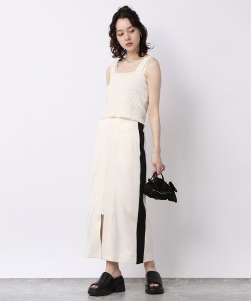 JEANASIS（ジーナシス）の「ジャガードシャーリングビスチェ/199225（その他トップス・レディース・オフホワイト/グレー・FREE）」の19枚目の写真