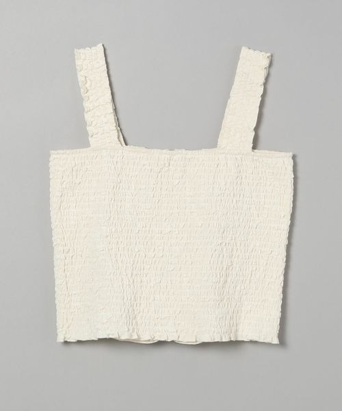 ノリです。② JEANASIS（ジーナシス）の「ジャガードシャーリングビスチェ