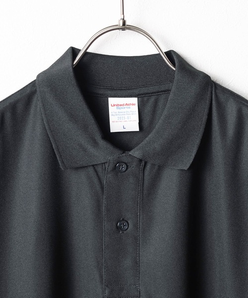 United Athle(ユナイテッドアスレ)の「【W】【it】【CB1】【United Athle/ユナイテッドアスレ】4.7オンス スペシャル ドライ カノコ ビッグシルエット ポロシャツ(ローブリード)(ポロシャツ・レディース・グリーン/ブラック/サンドベージュ・MEDIUM/LARGE)」の5枚目の写真