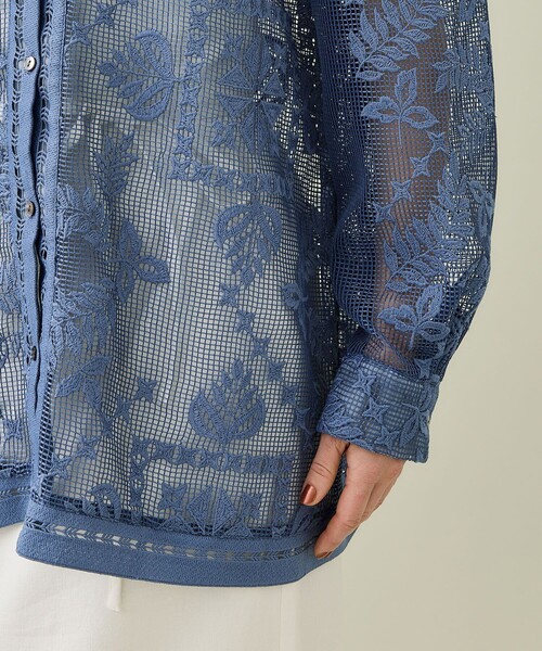 【人気】Ameri vintage レースオーバーシャツ Ameri ブラウス シャツ 「AMERI/アメリ」VINTAGE LIKE CODE LACE