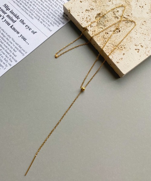 iso(イソ)の「【ステンレス】スライダースキニーチェーンネックレス(ネックレス・レディース・シルバー/ゴールド・FREE)」の7枚目の写真