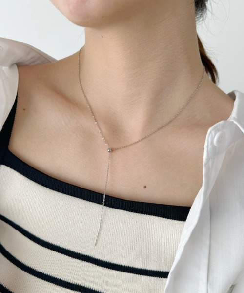 iso(イソ)の「【ステンレス】スライダースキニーチェーンネックレス(ネックレス・レディース・シルバー/ゴールド・FREE)」の13枚目の写真
