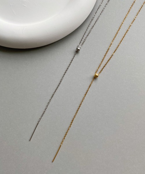 iso(イソ)の「【ステンレス】スライダースキニーチェーンネックレス(ネックレス・レディース・シルバー/ゴールド・FREE)」の14枚目の写真