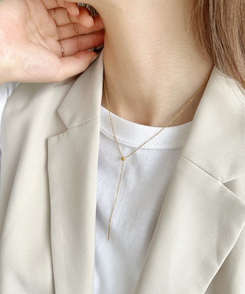iso(イソ)の「【ステンレス】スライダースキニーチェーンネックレス(ネックレス・レディース・シルバー/ゴールド・FREE)」の17枚目の写真