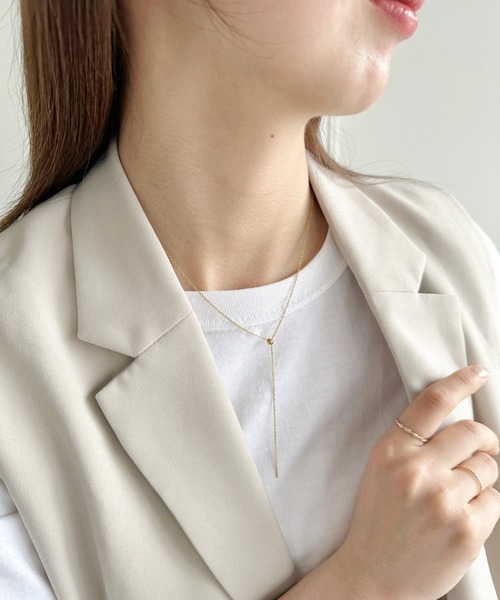 iso(イソ)の「【ステンレス】スライダースキニーチェーンネックレス(ネックレス・レディース・シルバー/ゴールド・FREE)」の19枚目の写真