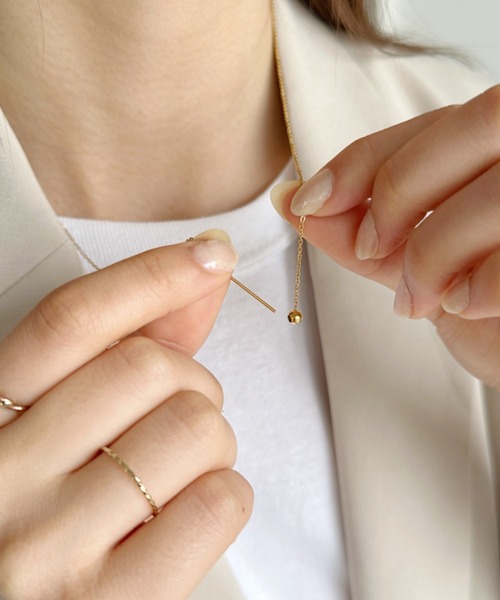 iso(イソ)の「【ステンレス】スライダースキニーチェーンネックレス(ネックレス・レディース・シルバー/ゴールド・FREE)」の22枚目の写真