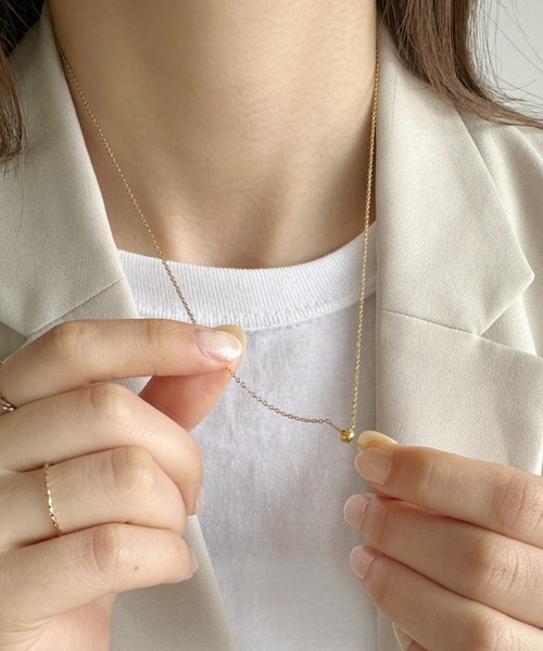 iso(イソ)の「【ステンレス】スライダースキニーチェーンネックレス(ネックレス・レディース・シルバー/ゴールド・FREE)」の21枚目の写真