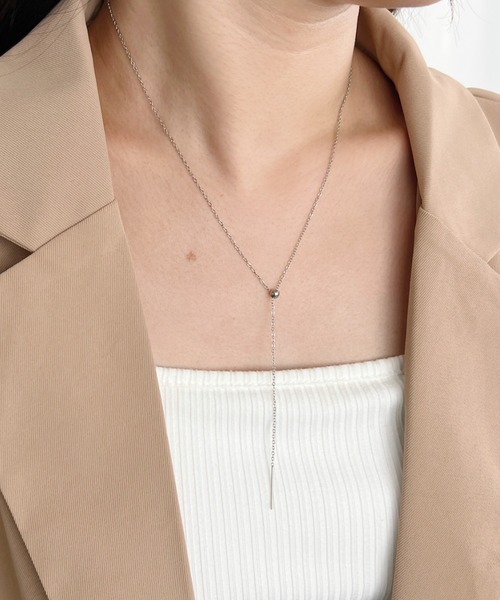 iso(イソ)の「【ステンレス】スライダースキニーチェーンネックレス(ネックレス・レディース・シルバー/ゴールド・FREE)」の15枚目の写真