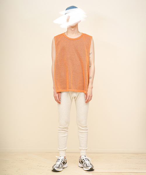 refomed リフォメッド　23ss COTTON LAYERED MES H refomed /リフォメッド COTTON LAYERED MESH BIBS（タンクトップ
