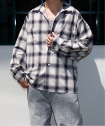 TOWN CRAFT/タウンクラフト OMBRE LOOP COLLAR SHIRTS COTTONオンブレループカラーシャツコットン