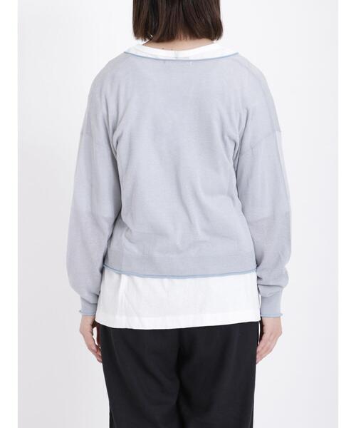 sm2rhythm（サマンサモスモスリズム）の「配色シアーカーディガン（カーディガン/ボレロ・レディース・サックスブルー/ベージュ/イエロー・F）」の12枚目の写真