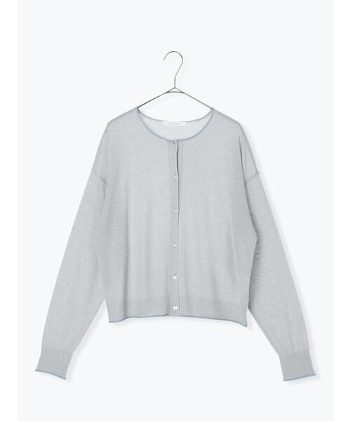 sm2rhythm（サマンサモスモスリズム）の「配色シアーカーディガン（カーディガン/ボレロ・レディース・サックスブルー/ベージュ/イエロー・F）」の19枚目の写真