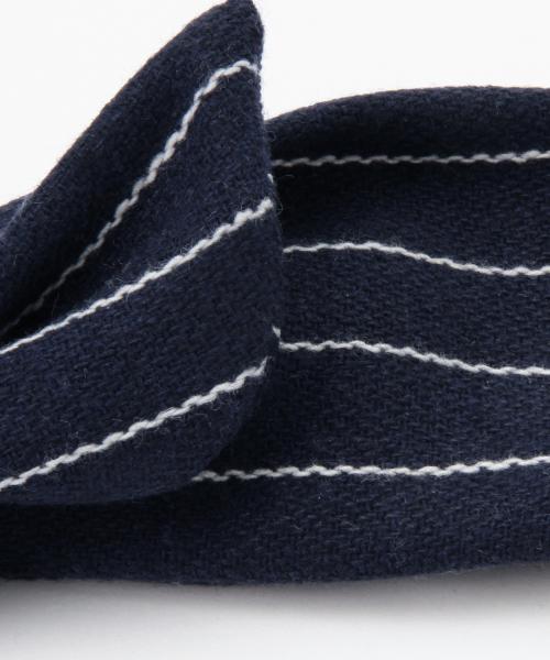 Ray BEAMS（レイビームス）の「Ctrl freak / ピンストライプヘアバンド（ヘアバンド・レディース・ライトグレー/ネイビー・ONE SIZE）」の8枚目の写真