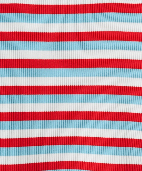 CIAOPANIC TYPY（チャオパニックティピー）の「【KIDS】リブボーダースクエアネックタンクトップ（タンクトップ・キッズ・レッド/ブルー・S/M/L/XL/XXL）」の3枚目の写真