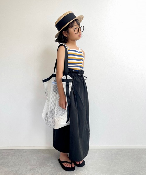 CIAOPANIC TYPY（チャオパニックティピー）の「【KIDS】リブボーダースクエアネックタンクトップ（タンクトップ・キッズ・レッド/ブルー・S/M/L/XL/XXL）」の20枚目の写真