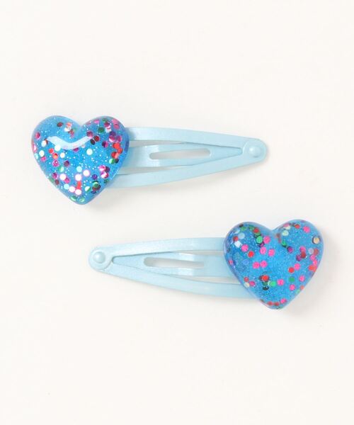 SPINNS(スピンズ)の「【2個セット】ハートデザイン ラメパッチピン(ヘアピン)」 WEAR