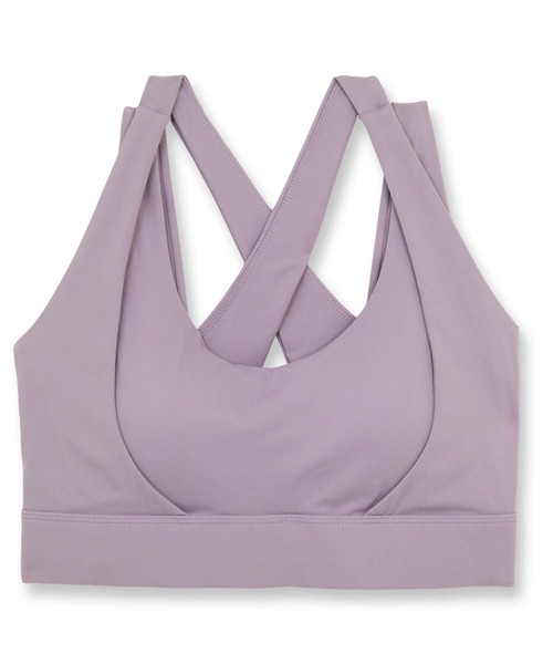 fran de lingerie（フランデランジェリー）の「スポーツ時の揺れからしっかりバストを守る 「フィットネスブラ」（キャミソール・レディース・ブルー/ブラック/パープル・L/M）」の21枚目の写真