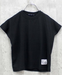 THE CASUAL（カジュアル）の「ピス付き　無地フレンチスリーブT（Tシャツ/カットソー・キッズ）」
