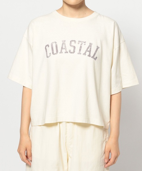 LOWRYS FARM(ローリーズファーム)の「カレッジショートロゴSS966580(Tシャツ/カットソー・レディース・チャコールグレー/グレー/アイボリー/ブラウン・FREE)」の15枚目の写真
