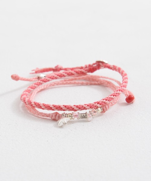 SILVER BULLET（シルバーバレット）の「『CavariA/キャバリア』2連スターアンクレット【+】（アンクレット・メンズ・ブラック×ホワイト/ブラック×ブラック/ネイビー/ホワイト/ミント/ターコイズブルー/イエロー/オレンジ/レッド/ピンク・FREE）」の8枚目の写真