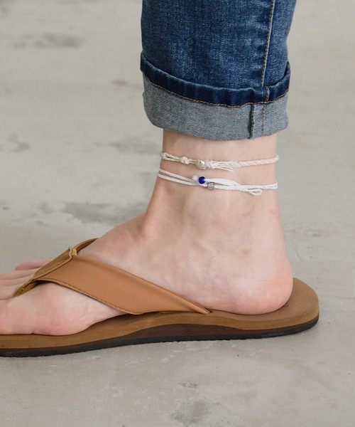 SILVER BULLET（シルバーバレット）の「『CavariA/キャバリア』2連スターアンクレット【+】（アンクレット・メンズ・ブラック×ホワイト/ブラック×ブラック/ネイビー/ホワイト/ミント/ターコイズブルー/イエロー/オレンジ/レッド/ピンク・FREE）」の11枚目の写真