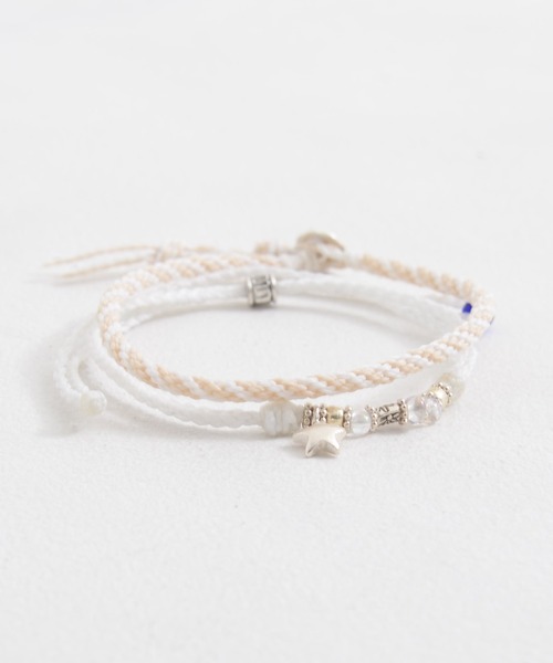 SILVER BULLET（シルバーバレット）の「『CavariA/キャバリア』2連スターアンクレット【+】（アンクレット・メンズ・ブラック×ホワイト/ブラック×ブラック/ネイビー/ホワイト/ミント/ターコイズブルー/イエロー/オレンジ/レッド/ピンク・FREE）」の13枚目の写真