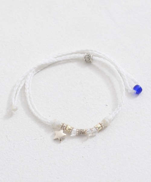 SILVER BULLET（シルバーバレット）の「『CavariA/キャバリア』2連スターアンクレット【+】（アンクレット・メンズ・ブラック×ホワイト/ブラック×ブラック/ネイビー/ホワイト/ミント/ターコイズブルー/イエロー/オレンジ/レッド/ピンク・FREE）」の14枚目の写真