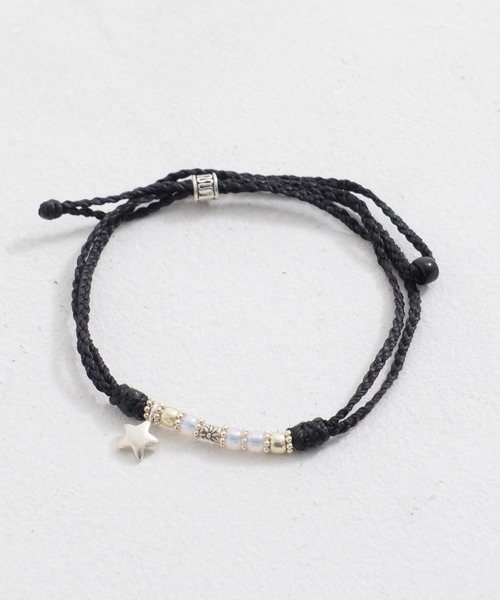 SILVER BULLET（シルバーバレット）の「『CavariA/キャバリア』2連スターアンクレット【+】（アンクレット・メンズ・ブラック×ホワイト/ブラック×ブラック/ネイビー/ホワイト/ミント/ターコイズブルー/イエロー/オレンジ/レッド/ピンク・FREE）」の18枚目の写真