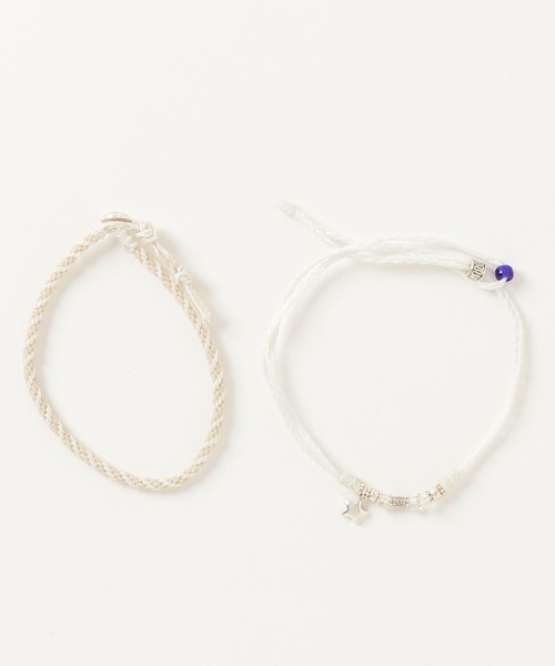 SILVER BULLET（シルバーバレット）の「『CavariA/キャバリア』2連スターアンクレット【+】（アンクレット・メンズ・ブラック×ホワイト/ブラック×ブラック/ネイビー/ホワイト/ミント/ターコイズブルー/イエロー/オレンジ/レッド/ピンク・FREE）」の16枚目の写真