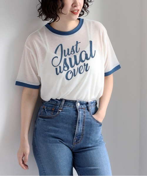 cepo（セポ）の「シアーリンガーロゴＴシャツ（Tシャツ/カットソー・レディース・オフホワイト/ベージュ・FREE）」の2枚目の写真