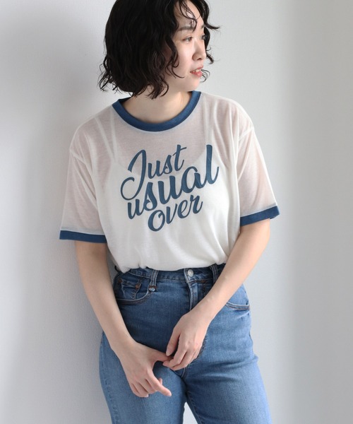 cepo（セポ）の「シアーリンガーロゴＴシャツ（Tシャツ/カットソー・レディース・オフホワイト/ベージュ・FREE）」の3枚目の写真