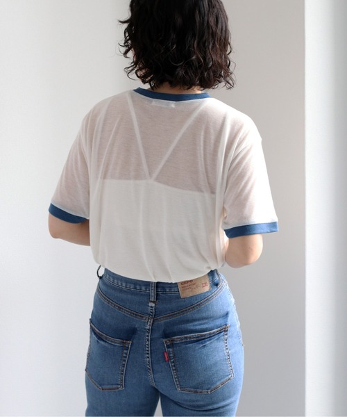 cepo（セポ）の「シアーリンガーロゴＴシャツ（Tシャツ/カットソー・レディース・オフホワイト/ベージュ・FREE）」の6枚目の写真