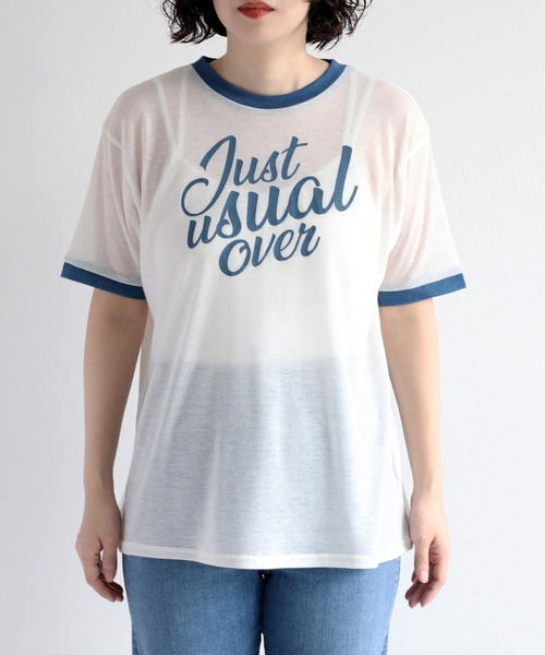 cepo（セポ）の「シアーリンガーロゴＴシャツ（Tシャツ/カットソー・レディース・オフホワイト/ベージュ・FREE）」の21枚目の写真